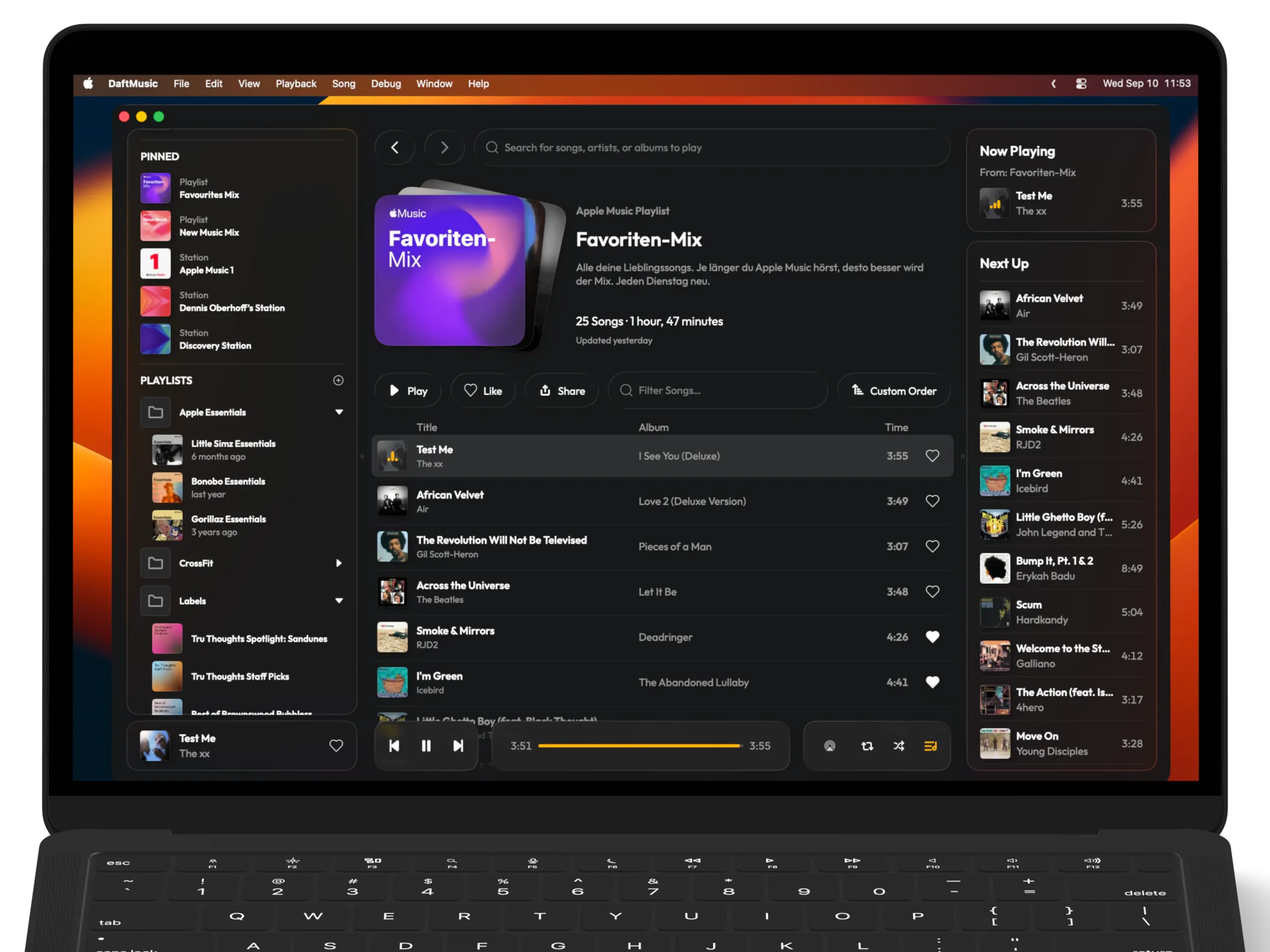 Daft Music on macOS
